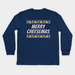 Merry Cheesemas Kids Long Sleeve T-Shirt